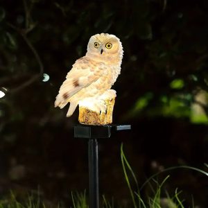 Solar LED Owl Courtyard Light - Realistic Outdoor Landscape Light with Automatic Switching, Suitable for Villas, Gardens, Parks, Trails, etc